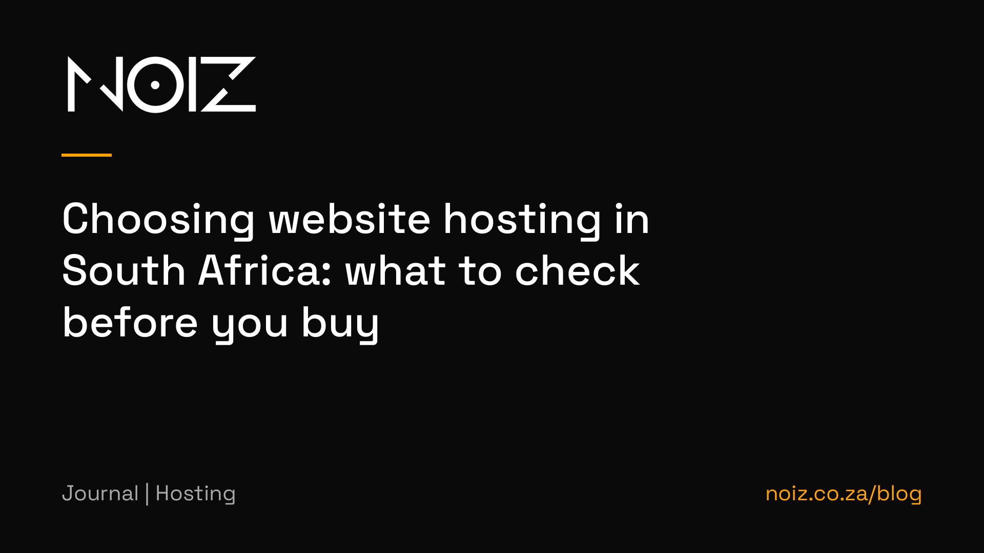 Choosing website hosting in South Africa: what to check before you buy
