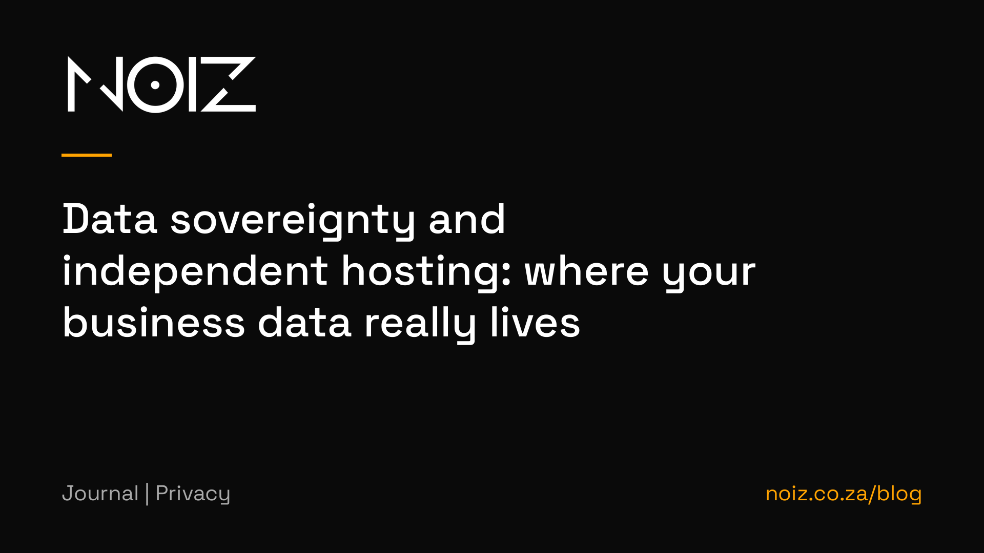 Data sovereignty and independent hosting: where your business data really lives