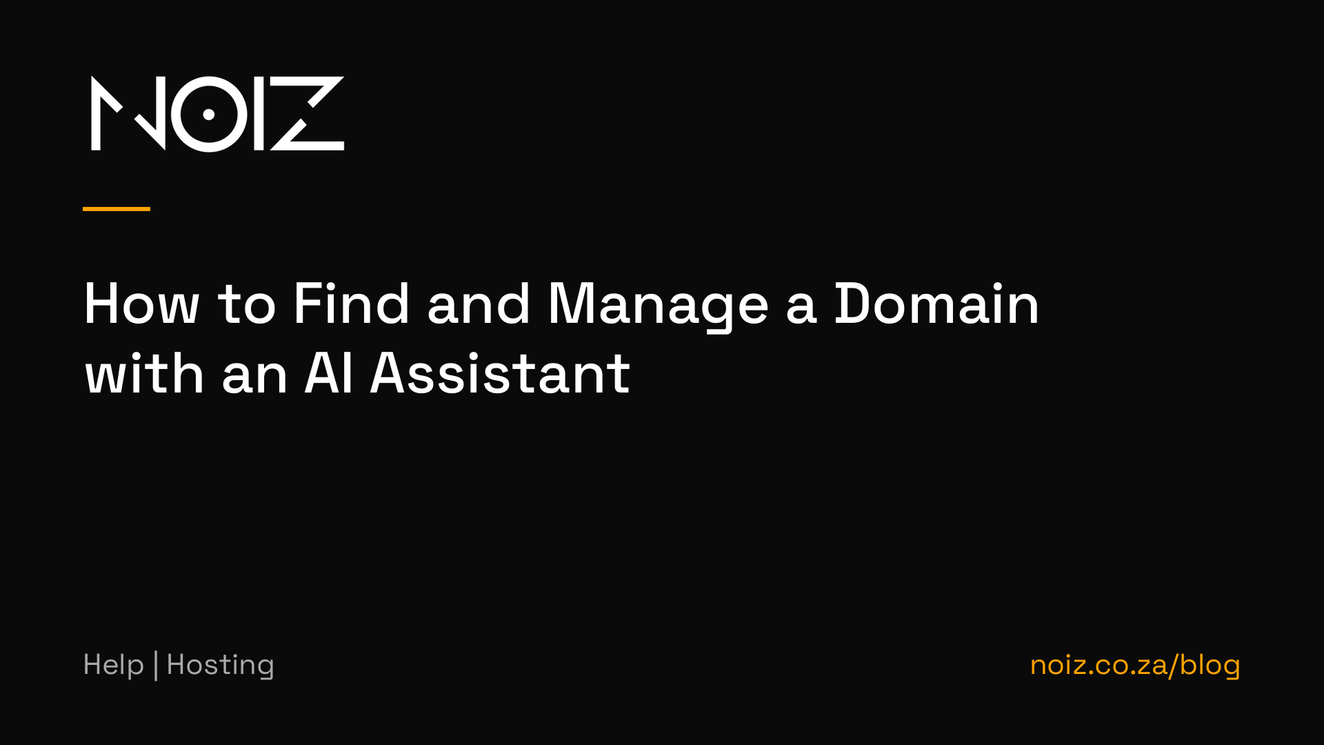 How to Find and Manage a Domain with an AI Assistant
