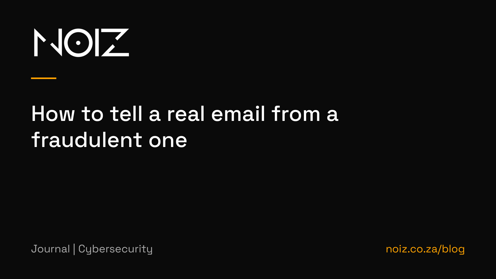 How to tell a real email from a fraudulent one