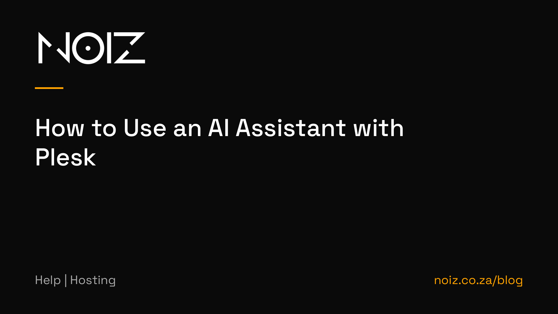 How to Use an AI Assistant with Plesk