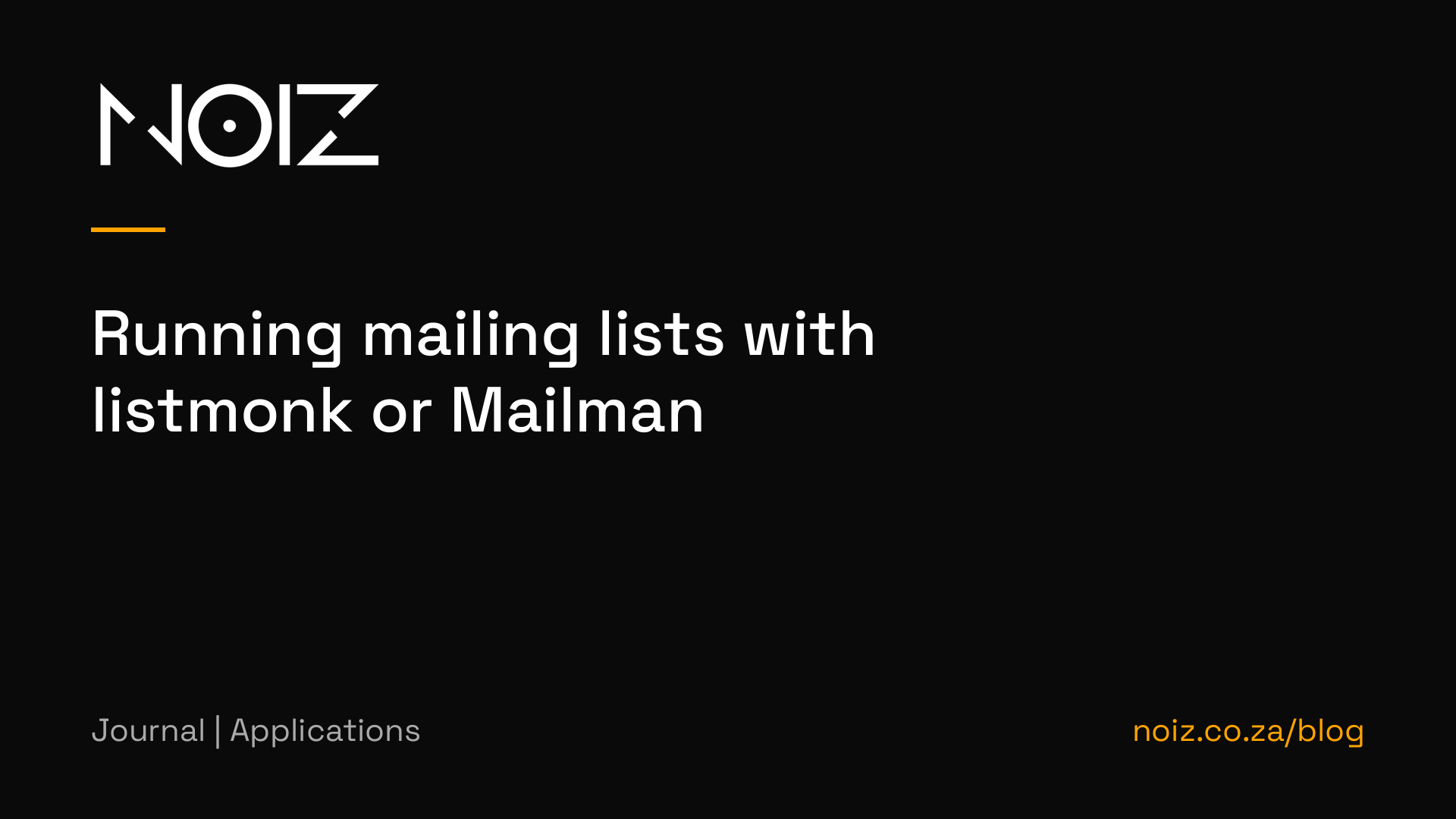 Running mailing lists with listmonk or Mailman