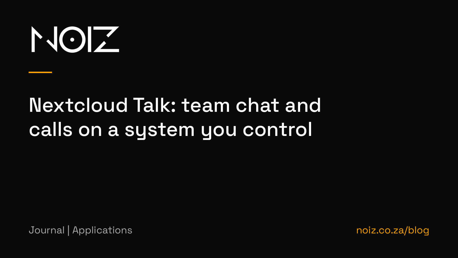 Nextcloud Talk: team chat and calls on a system you control