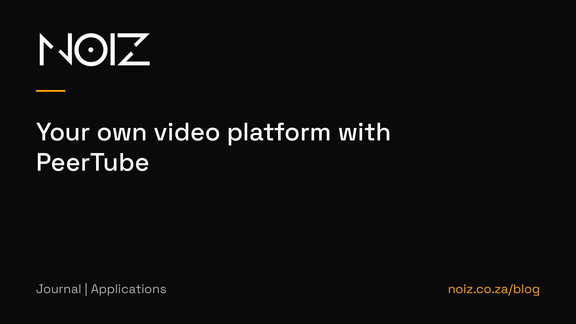 Your own video platform with PeerTube