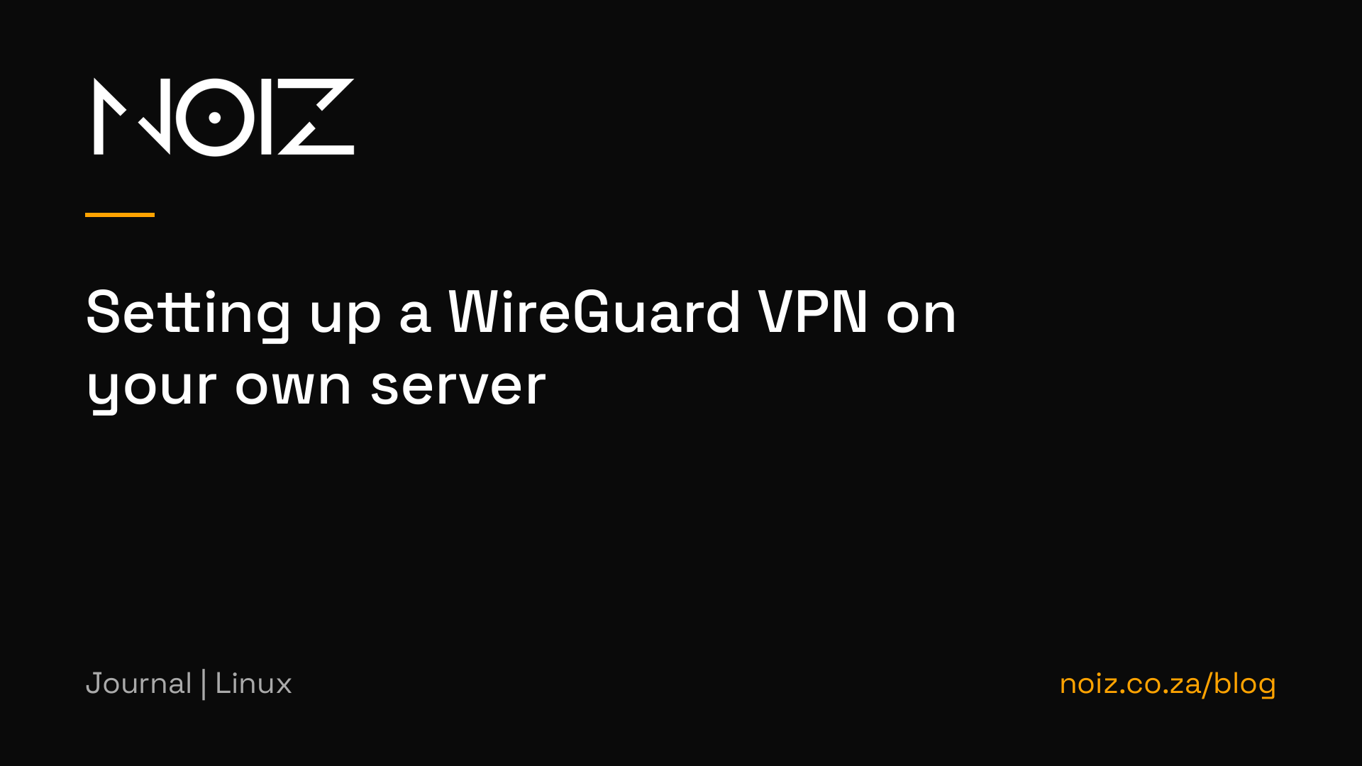 Setting up a WireGuard VPN on your own server