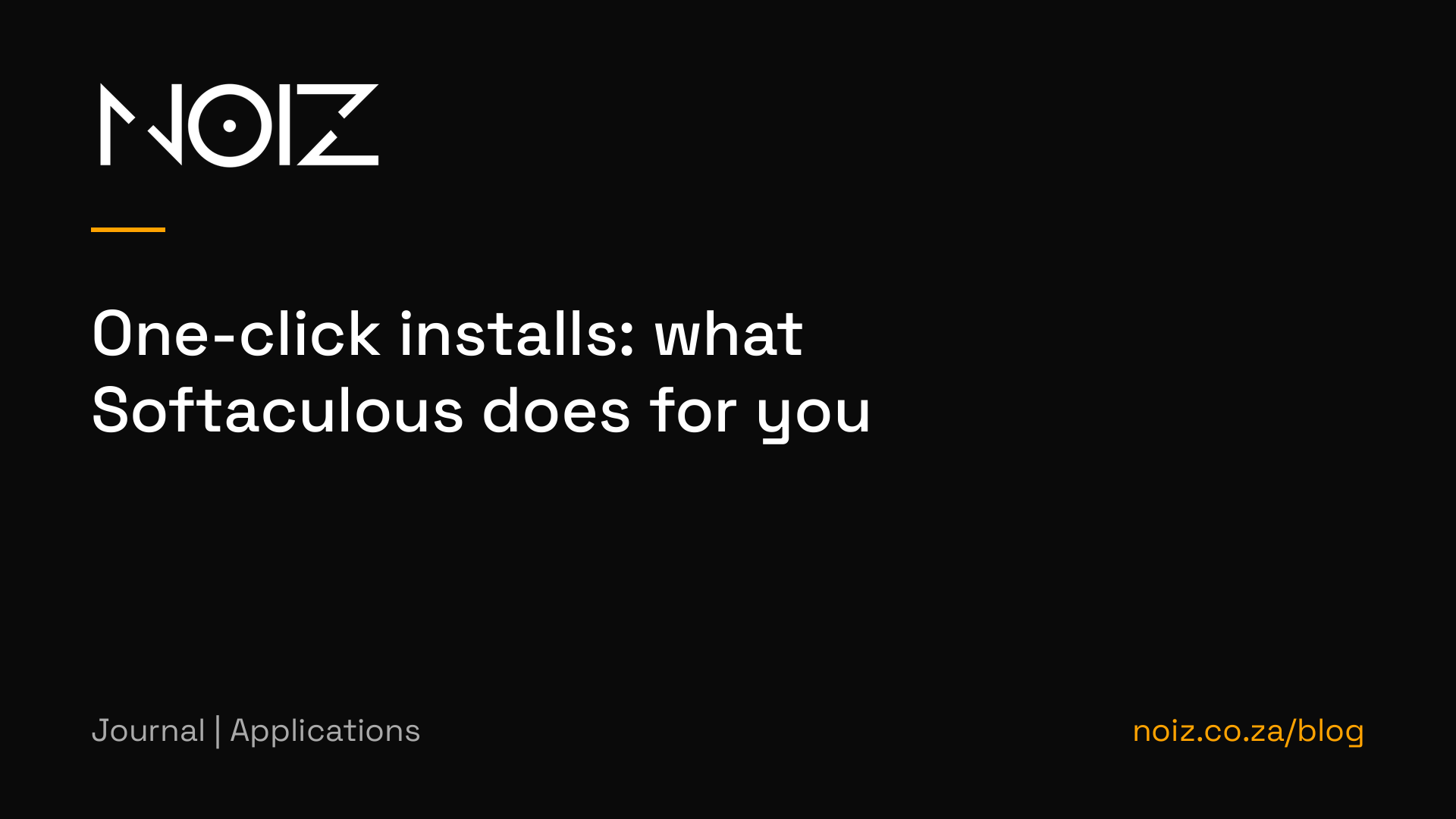 One-click installs: what Softaculous does for you