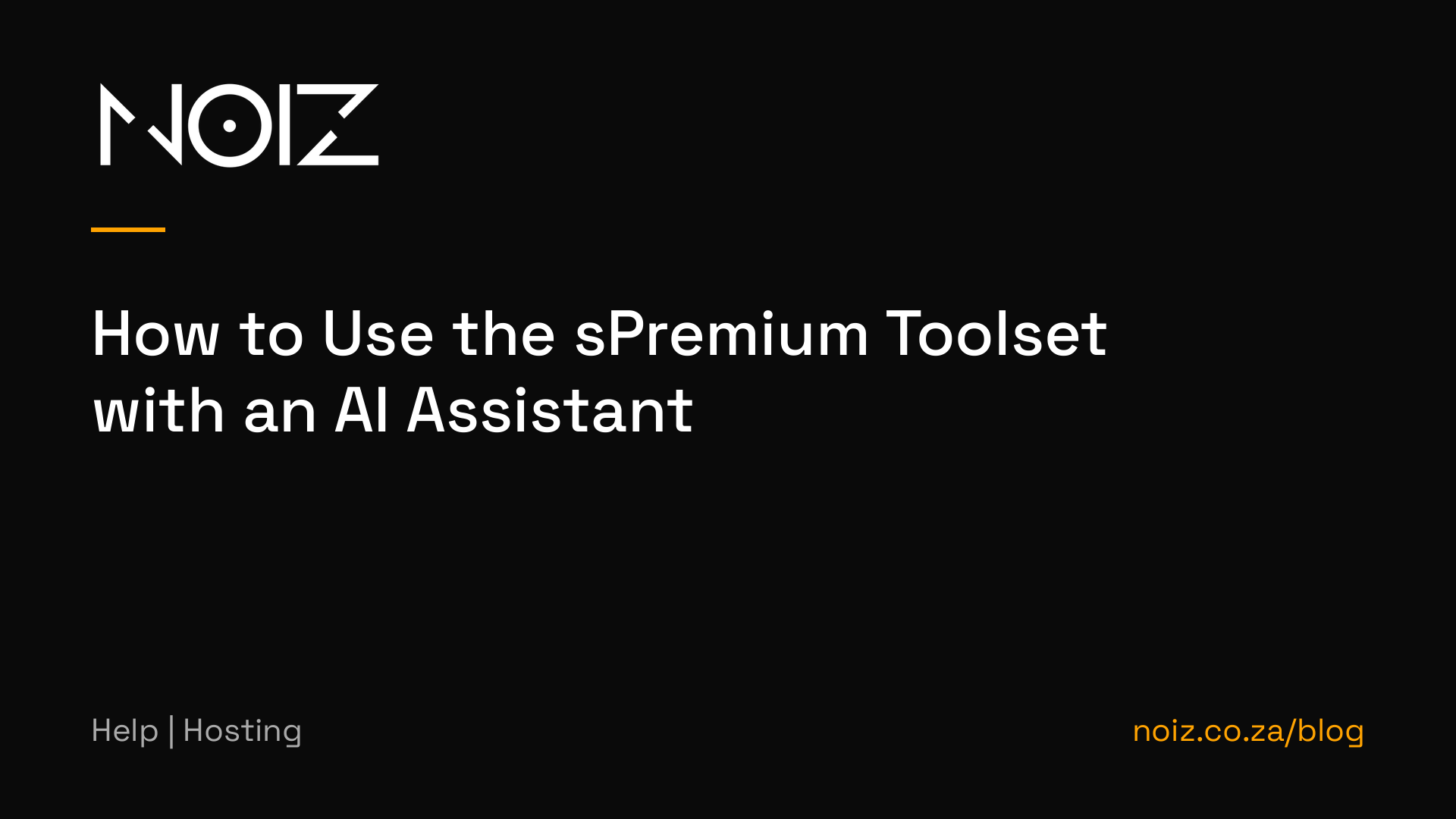 How to Use the sPremium Toolset with an AI Assistant