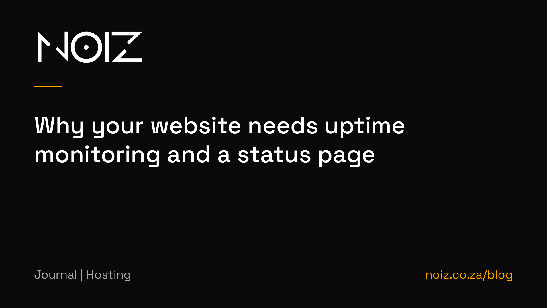 Why your website needs uptime monitoring and a status page