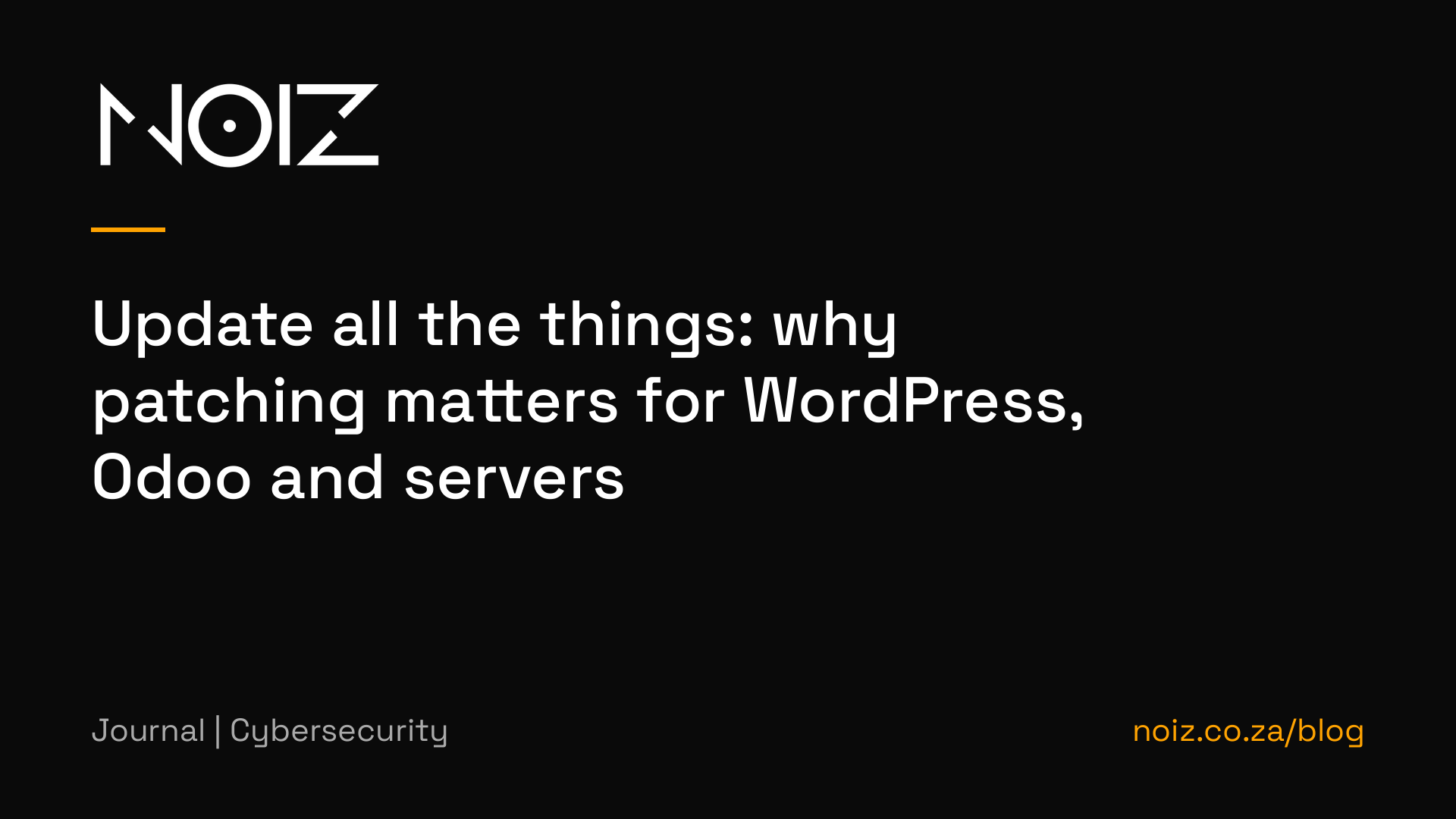 Update all the things: why patching matters for WordPress, Odoo and servers