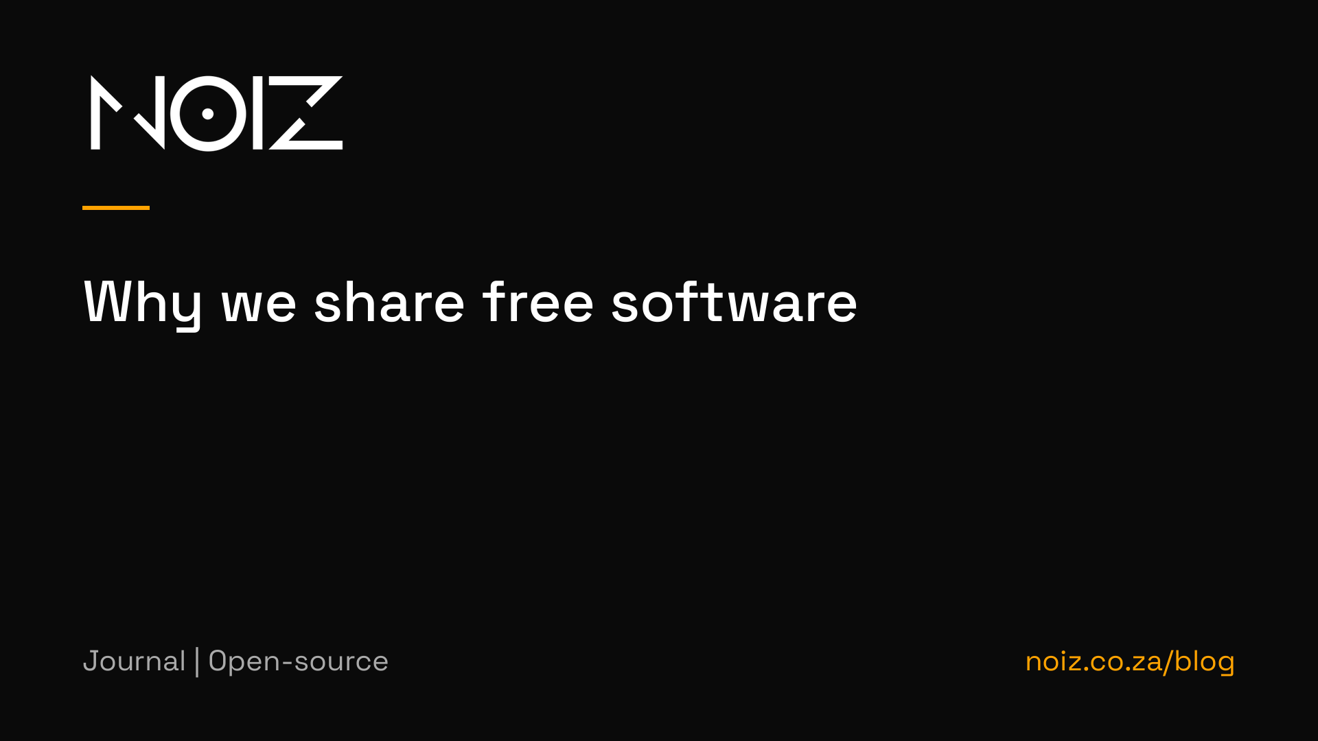 Why we share free software