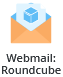 The Extra Features section in DirectAdmin, showing the webmail icons including Roundcube