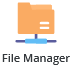 The File Manager icon in the System Info and Files section of the DirectAdmin user-level menu